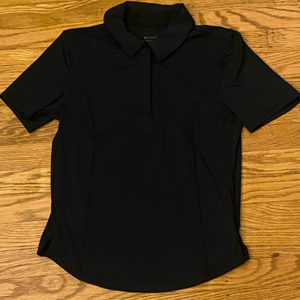 Black Athleta golf shirt
